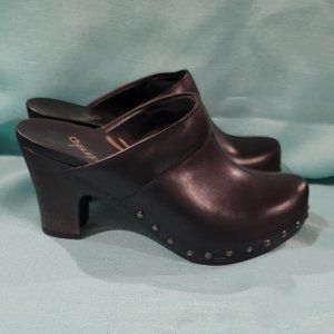 Dansko Black Clog Mules